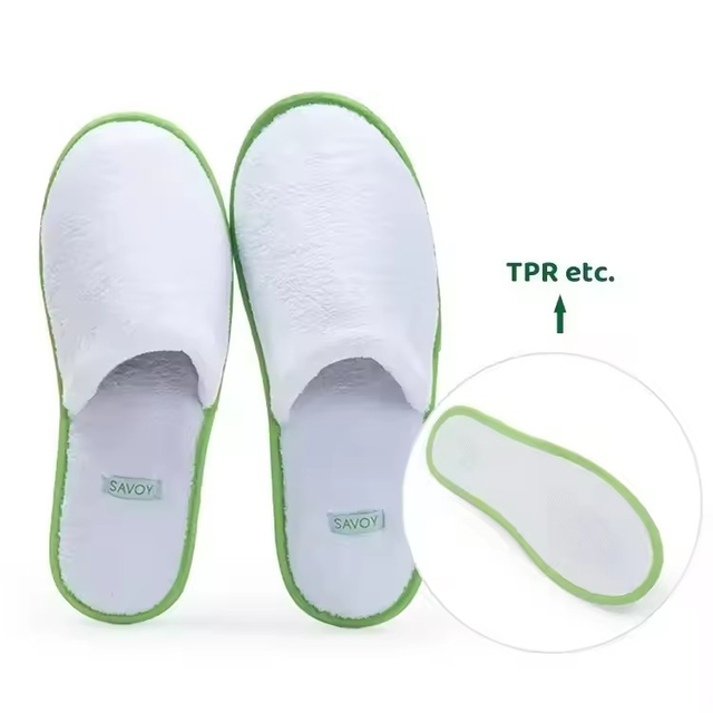 Thickened And Non-slip Personalized White Disposable Hotel Spa Slipper