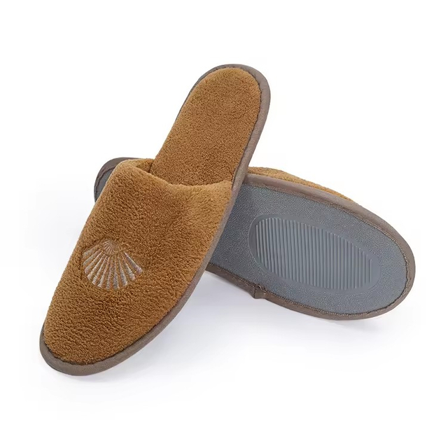Customised Hotel TPR Boottom Slippers Non-slip Waffle Hotel Slippers Printing LOGO