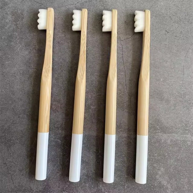 Natural 20000 Floss Bristles Eco Micro Nano Ultra Soft-bristled Adult Bamboo Toothbrush