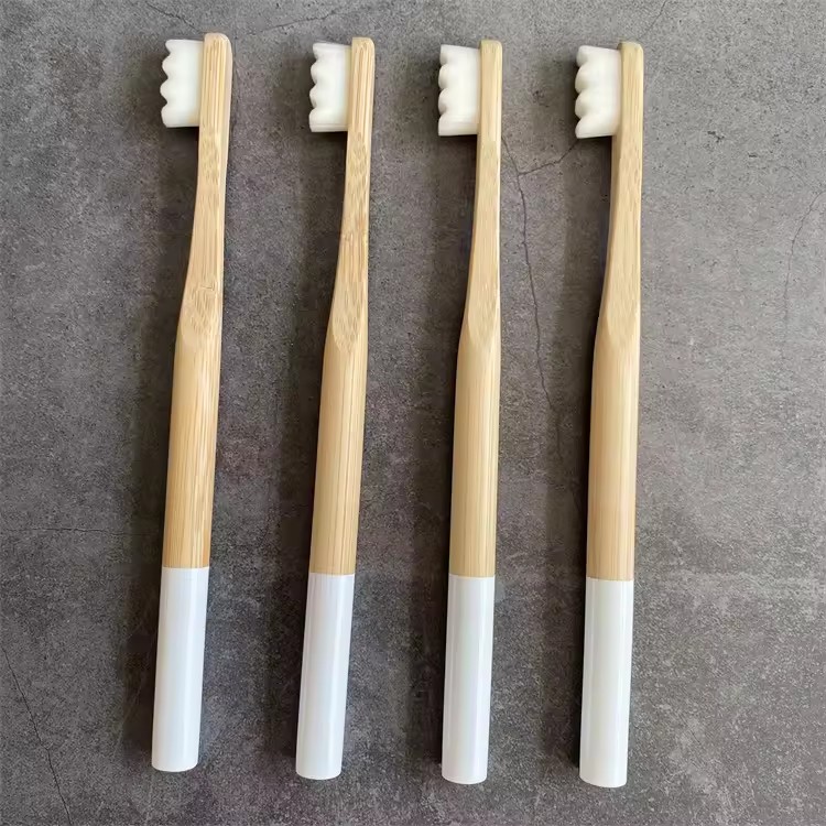 Natural 20000 Floss Bristles Eco Micro Nano Ultra Soft-bristled Adult Bamboo Toothbrush