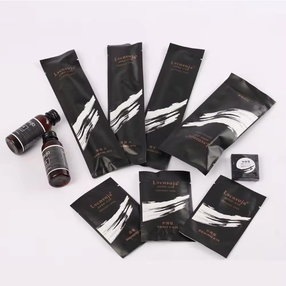Eco Friendly Amenities Dental Hygiene Kit Spa Bathroom Disposable Airbnb Hotel Amenities Toiletries Set