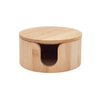  Bamboo Makeup Remover Pads Box Dispenser Bamboo Jar For Makeup Cotton