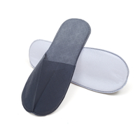 Custom Beauty SPA Salon Slipper Black Disposable Non Woven Hotel Slippers