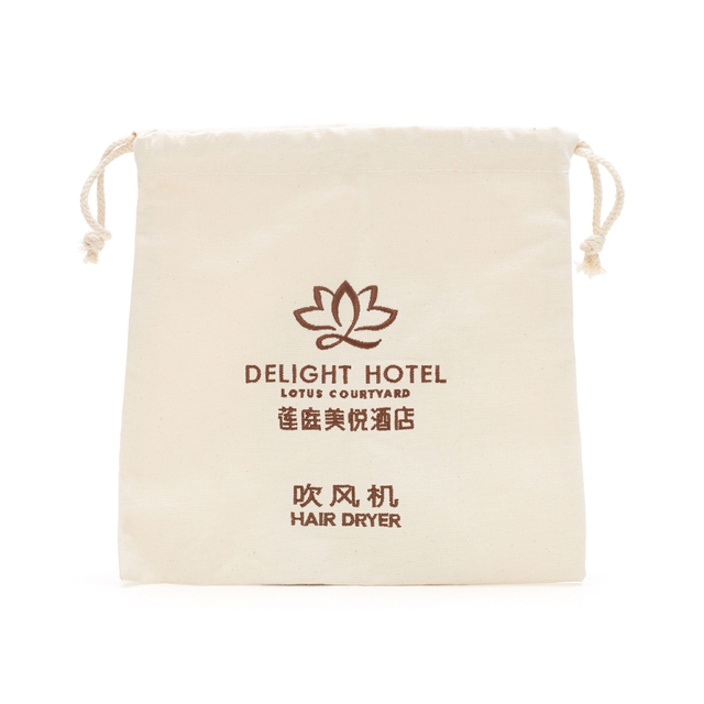 Custom Organic Cotton Drawstring Dust Muslin Gift Pouch Bags With Logo 