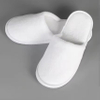 Luxury White Disposable Hotel Slippers Velour Waffle Coral Fleece Slipper 