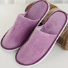 Wholesale Non-slip Washable Print Logo Disposable Super Soft Cheap Hotel Slippers