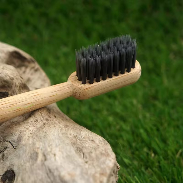 Cone Shape Vegan Soft Bristle Cepillo Dientes Natura Bamboo Fibre Toothbrush