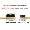 Wholesale 100% Biodegradable Natural Bamboo Toothbrush with Soft Charcoal Bristles