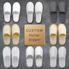 Custom Logo Guest Comfortable White Spa Bathroom Soft Slides Slippers For Hotel