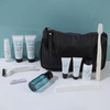 Custom Logo Eco Friendly Complete Craft Paper Travel Amenities Kit With Mini Cosmetic Bag