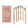 Custom Private Logo Organic Biodegradable Bamboo Toothbrush with Castor Oil Bristles