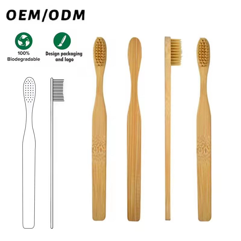 CE Approved Custom Soft Wool Reusable Biodegradable Hotel Bamboo Toothbrush