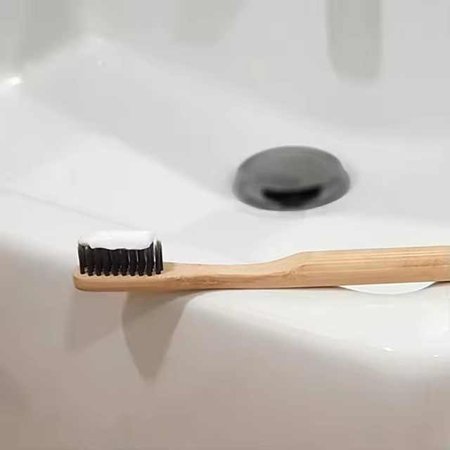 Wholesale Soft Fur Flat Bamboo Environmental Protection Hotel Toothbrush