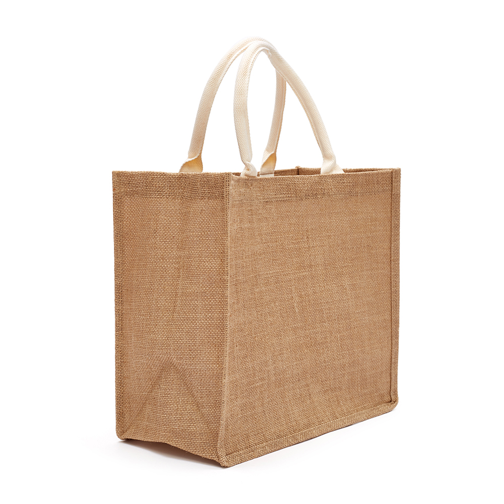 Wholesale Factory Supply Reusable Foldable Burlap Tote Bags Jute Bag