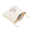 Custom Organic Cotton Drawstring Dust Muslin Gift Pouch Bags With Logo 