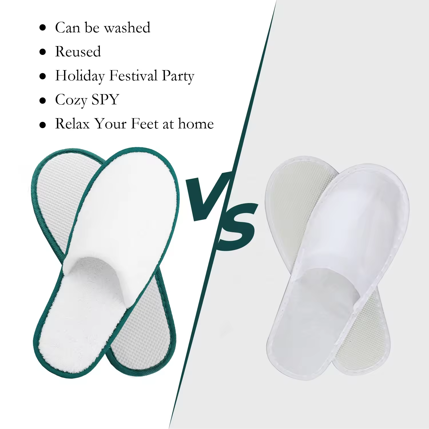 Custom 5 Stars Cheap Luxury Soft Closed Toe Washable White Coral Fleece Disposable Hotel Slippers
