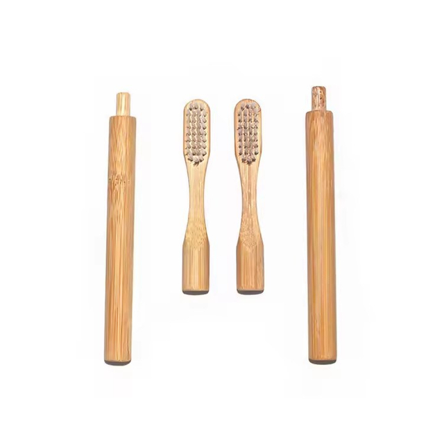 Biodegradable Replaceable Head Charcoal Removable Bamboo Toothbrush