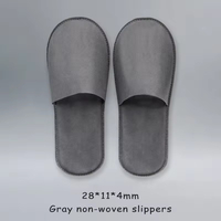 Custom Logo Guest Comfortable White Spa Bathroom Soft Slides Slippers For Hotel