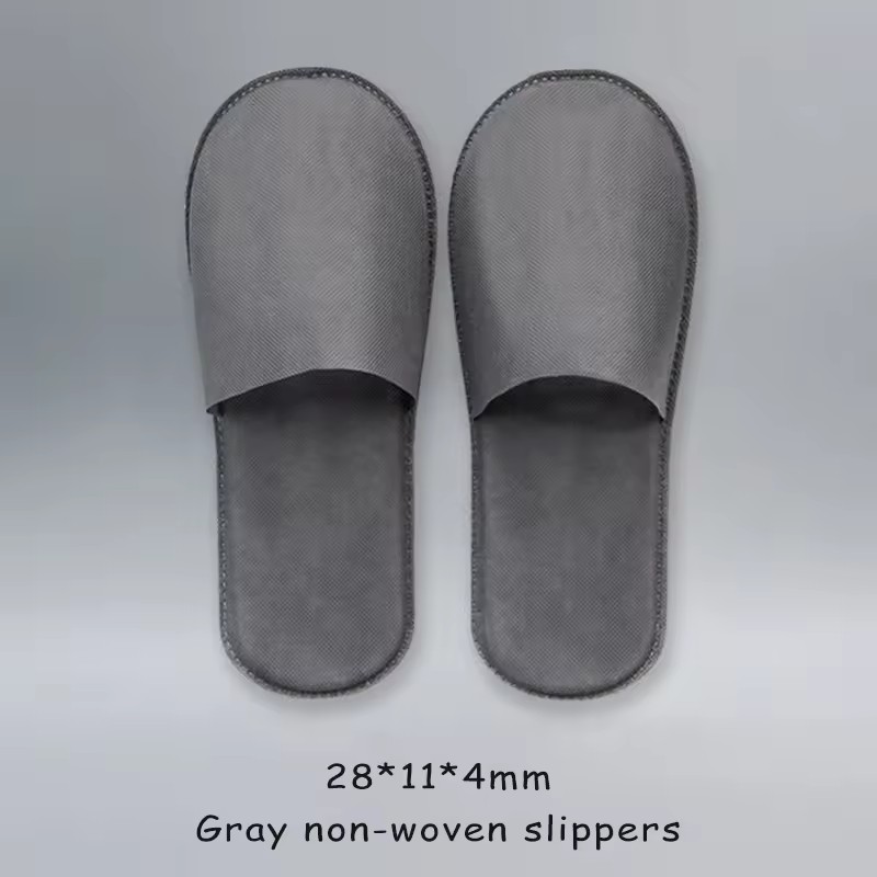Custom Logo Guest Comfortable White Spa Bathroom Soft Slides Slippers For Hotel