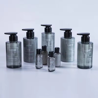 PET Plastic Shower Gel Shampoo Bottle Transparent Plastic Lotion Pump Bottle