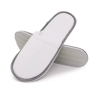 Custom Hotel Amenities Nap Cloth White Disposable Slipper for Wedding Hotels Bathroom Spa