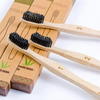 Wholesale Travel Set Premium Extra Soft Head Biodegradable Bamboo Charcoal Toothbrush