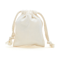 Custom Small Polyester Cotton Drawstring Jewelry Bag 