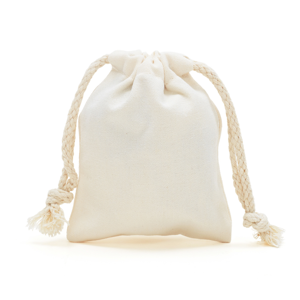 Custom Small Polyester Cotton Drawstring Jewelry Bag 