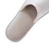 White Disposable Hospital Slippers OEM Luxury Spa Hotel Room Guest Waffle Slippers