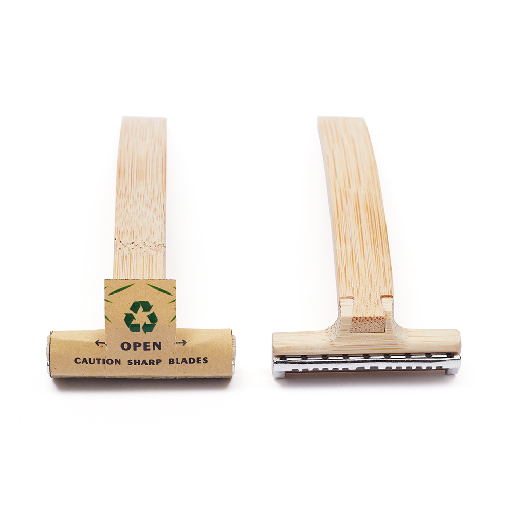 Organic Bamboo Shaving Razor Biodegradable Travel Disposable Safety Bamboo Razor