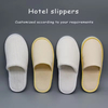 Custom Logo Guest Comfortable White Spa Bathroom Soft Slides Slippers For Hotel