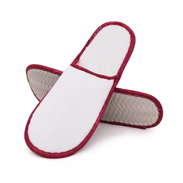 Custom Hotel Amenities Nap Cloth White Disposable Slipper for Wedding Hotels Bathroom Spa