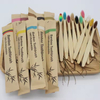 Wholesale Biodegradable Soft Wooden Toothbrush Charcoal Bamboo Toothbrush Suppliers
