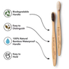 1Pcs Bamboo Toothbrushes Portable Eco Friendly Wooden Tooth Brush