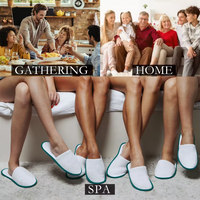 Custom 5 Stars Cheap Luxury Soft Closed Toe Washable White Coral Fleece Disposable Hotel Slippers