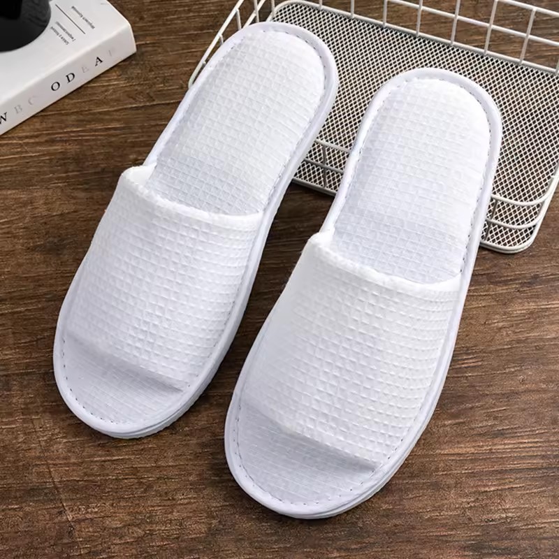 Hotel Guestroom Slippers Non-slip Bottoming Custom Bulk Logo Slippers
