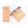 Wholesale Big Head Travel Case Round Tail Set Bamboo Toothbrush