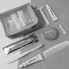Custom Logo Eco Friendly Complete Craft Paper Travel Amenities Kit With Mini Cosmetic Bag
