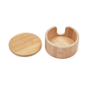  Bamboo Makeup Remover Pads Box Dispenser Bamboo Jar For Makeup Cotton