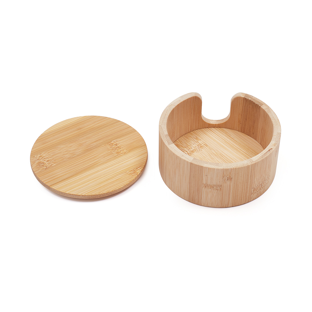  Bamboo Makeup Remover Pads Box Dispenser Bamboo Jar For Makeup Cotton