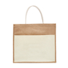 Large Capacity Custom Sublimation Textile Blanks Burlap Shopping Tote Bag For Heat Transfer