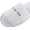 Simple Design Cotton Velour Disposable SPA Hotel Slippers With Logo