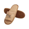 Wholesale Coconut Coir Fiber Natural Hotel Slipper Eco-Friendly Linen Hotel Slippers