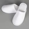 Luxury White Disposable Hotel Slippers Velour Waffle Coral Fleece Slipper 