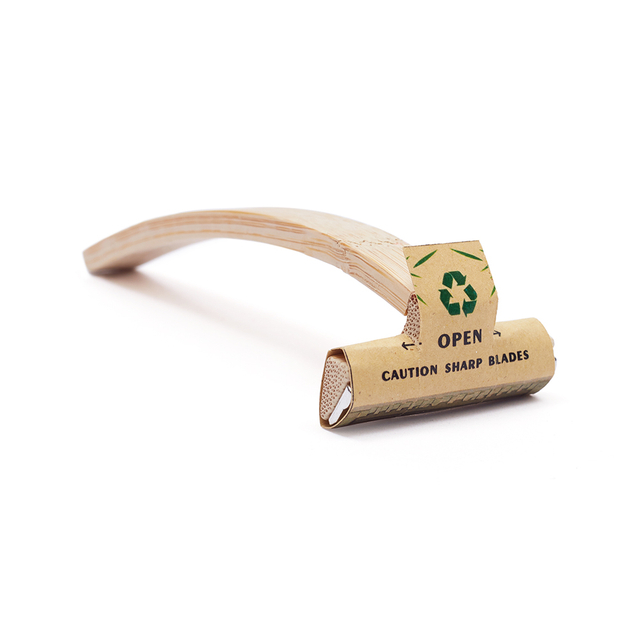Organic Bamboo Shaving Razor Biodegradable Travel Disposable Safety Bamboo Razor