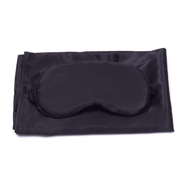 Custom Natural Adjustable Satin Silk Sleeping Eye Shade Cover Eye Mask 