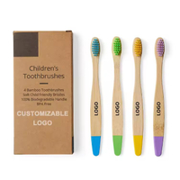 Hotel Bamboo Toothbrush 4 pack Set 