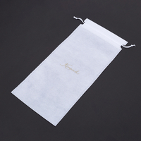 Customized Logo Eco Friendly Non Woven Fabric Dust Pouch Bags Drawstring Bag for Hotel Slipper