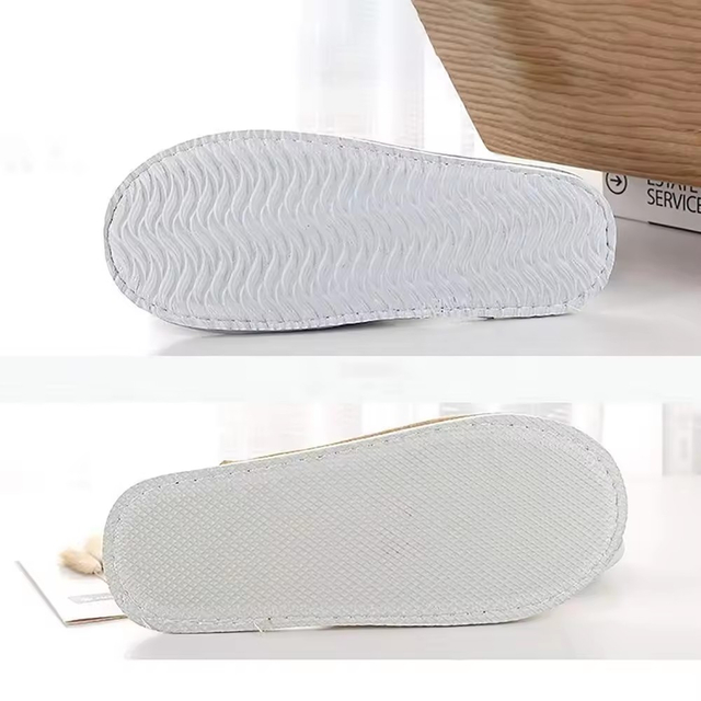 Disposable Biodegradable Eco Friendly Cotton Linen Spa Hotel Slippers