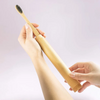 Soft Black Bamboo Charcoal Toothbrush Private Label Bamboo Toothbrush Set with Case And Dental Floss